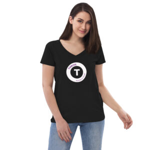 Women’s recycled v-neck t-shirt - Image 6