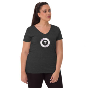Women’s recycled v-neck t-shirt - Image 4
