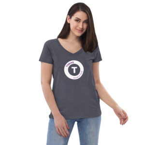 Women’s recycled v-neck t-shirt - Image 9