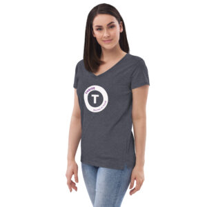 Women’s recycled v-neck t-shirt - Image 11