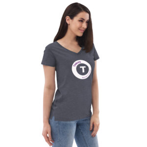 Women’s recycled v-neck t-shirt - Image 10