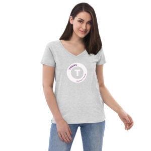 Women’s recycled v-neck t-shirt - Image 16