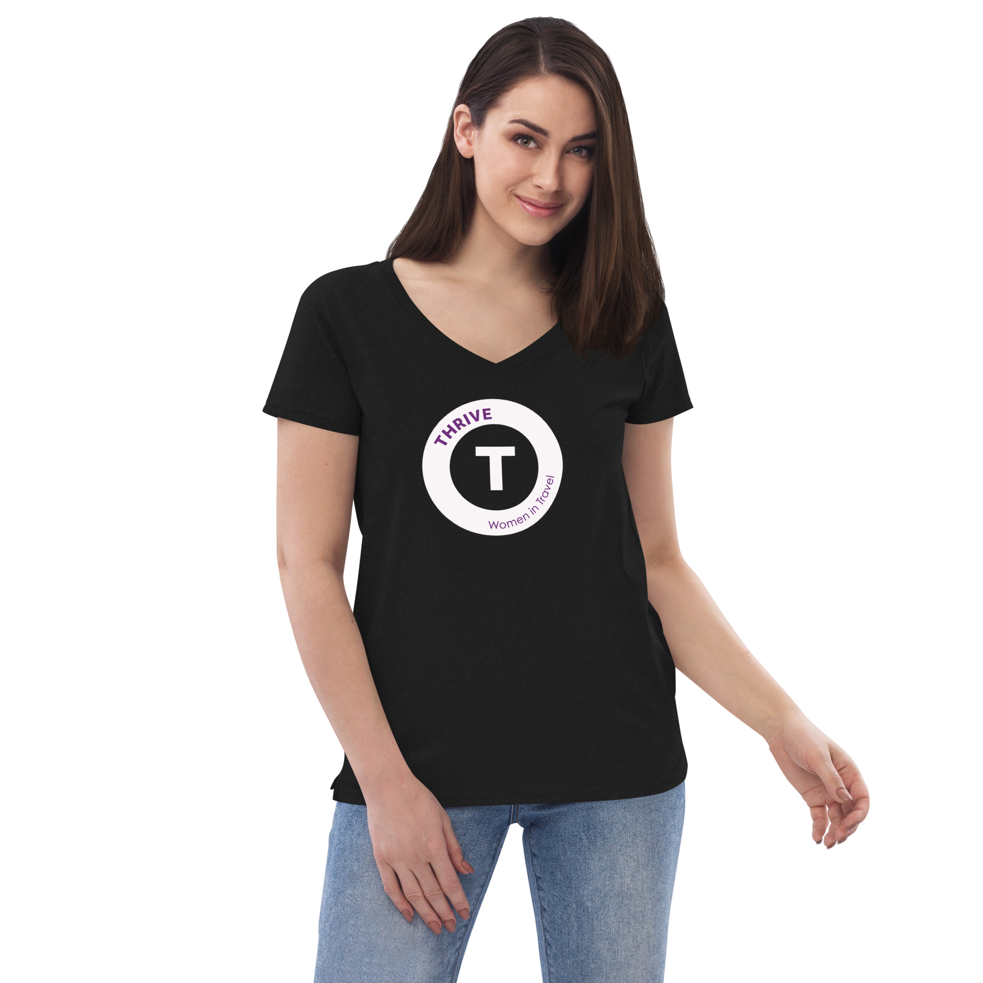 Women’s recycled v-neck t-shirt - Image 20